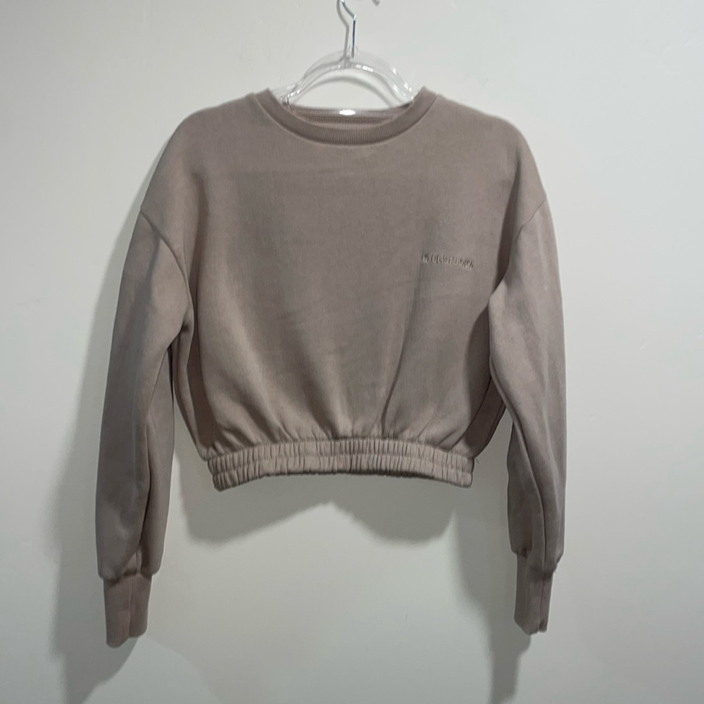 Tan cropped sweater